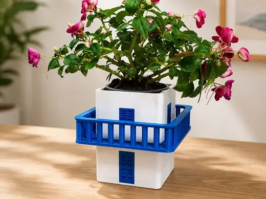 Greek Mediterranean Balcony House Planter - No AMS