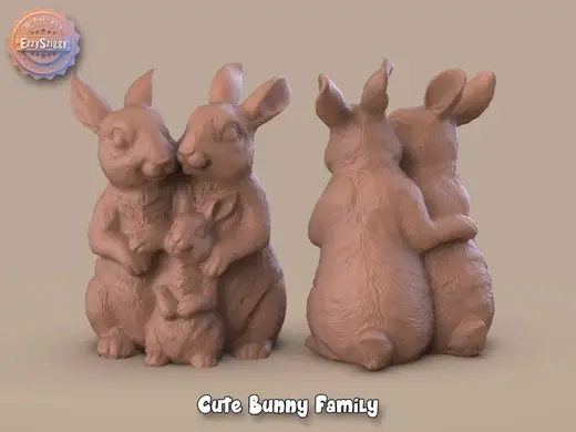 Cute Bunny Family