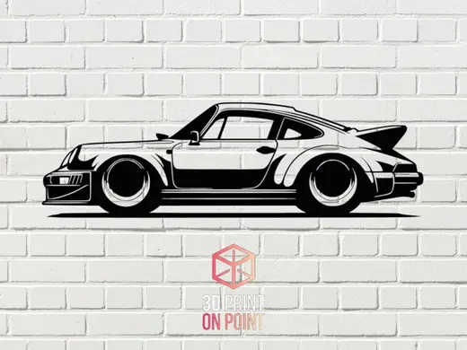 PORSCHE 911 VINTAGE 1963 - 2D WALL ART