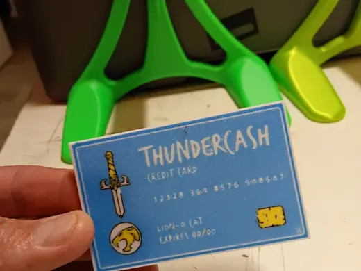 Thunder Cats credit card Tap to Pay sleeve