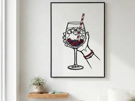 Wildberry Lillet Wallart
