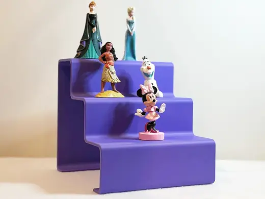 Small three tier display shelf