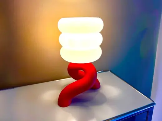 Modern 3D Wave Lamp – No Glue No Screws – E14