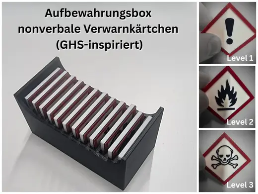Lehrer: Box nonverbale Verwarnkärtchen (GHS)