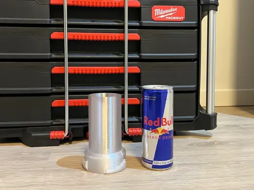 Milwaukee Packout Redbull can mount