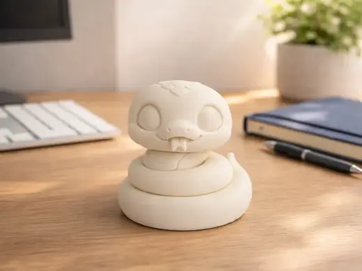 Cute Chibi Snake - Adorable Desk Companion