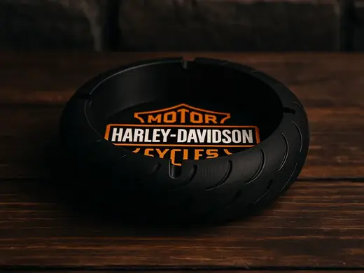 posacenere a forma di pneumatico Harley Davidson