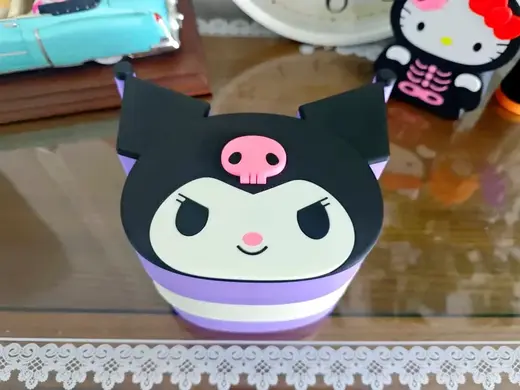 万圣节 Kuromi 库洛米卡通收纳盒 可旋转三层收纳盒三丽鸥饰品盒糖果盒桌面收纳办公室收纳盒首饰盒