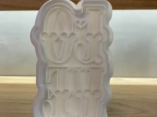 LOVE- cookie cutter + stamp