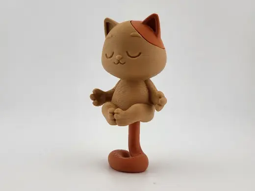 Zen Cat Model – Cute Meditation Figure Desk Decor
