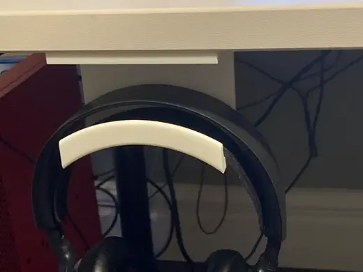Headphone Under Desk Hanger (larger screw hole)