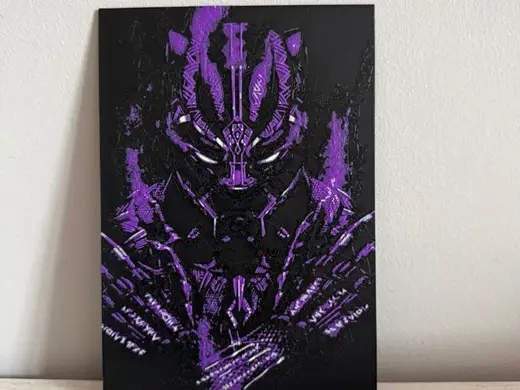 quadretto black panter marvel hueforge