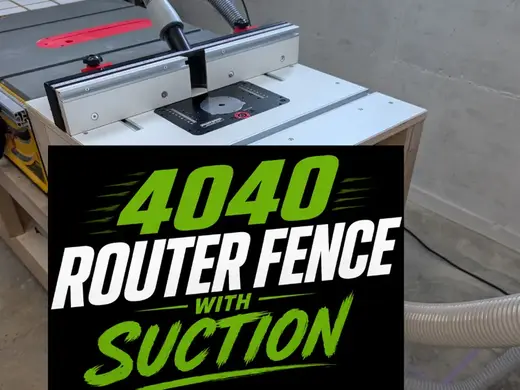 4040 Router Table Fence with Suction System-PART 2