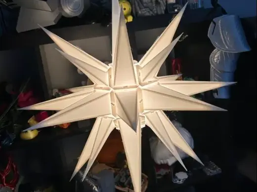 Moravian Star, 3 Parts, Christmas Star Ornament