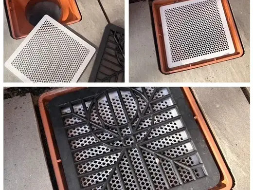 Square Anti-clog Drain Guard Cover Mesh Filter