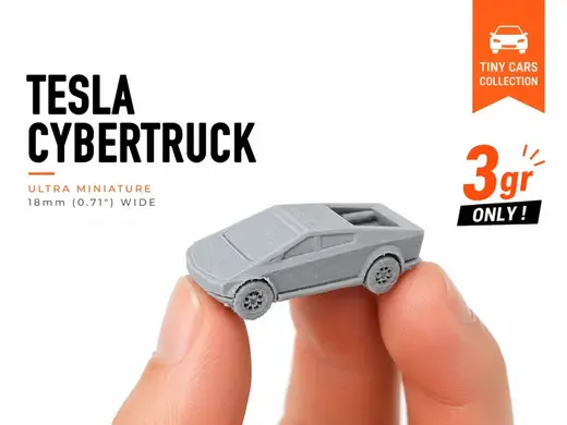 Tiny Tesla Cybertruck – Mini Cars Series