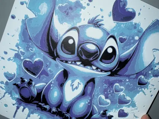 Cute Stitch Heart Hueforge