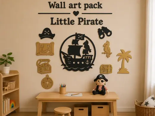 Wall art pack : Little Pirate
