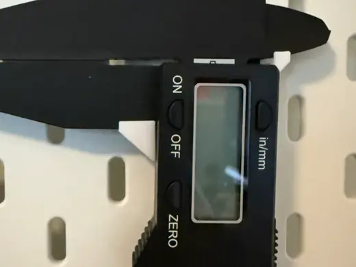 Large caliper (300 mm) holder for IKEA SKADIS