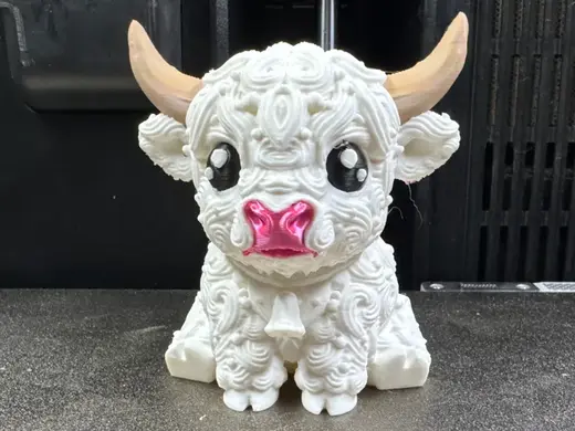 Whimsical Frosting Highland Cow