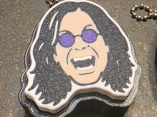 Ozzy Osbourne Fidget Clicker Keychain