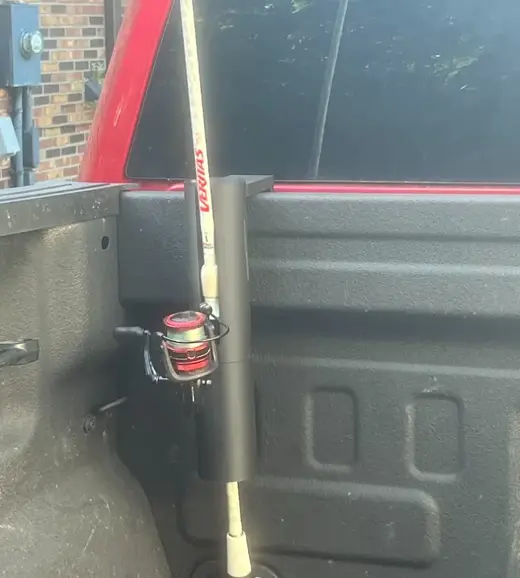 Simple Rod Holder for Trucks or Railing