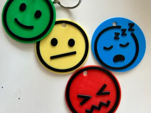 Zones of Regulation keychain tokens (5cm size)