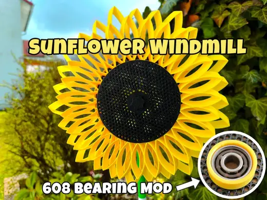 Sunflower Windmill - 608 Bearing Mod