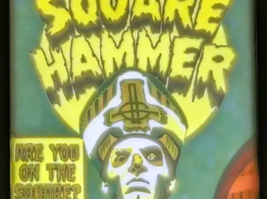 Ghost Square Hammer Comic Litho