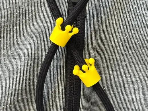Crown Hoodie Drawstring Beads