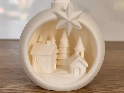 Winter village ornament