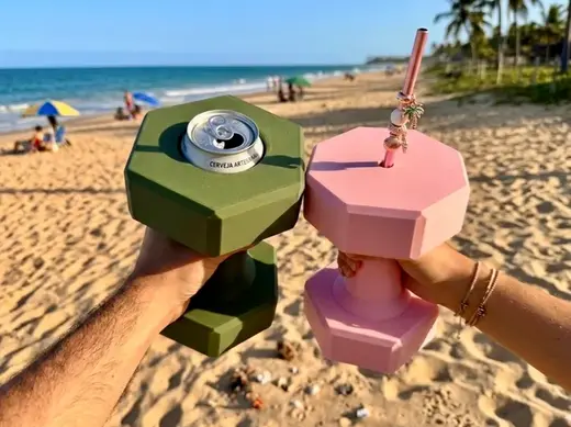 DumbbellDrinker: The Ultimate "Gym" Cup Holder