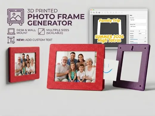 Auto-Scaling Wall Photo Frame - Snap-Fit