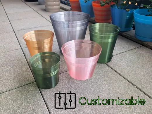 Parametric Plant Pot & Saucer – Vase Mode