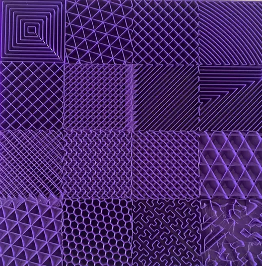 Infill Type Demonstration and Display Single Piece