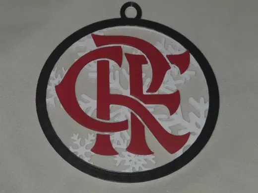 Enfeite de Natal comemorativo do Flamengo Sem AMS