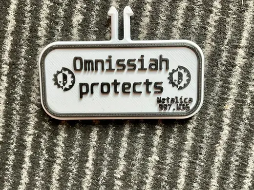 Omnissiah Bobby Car License Plate