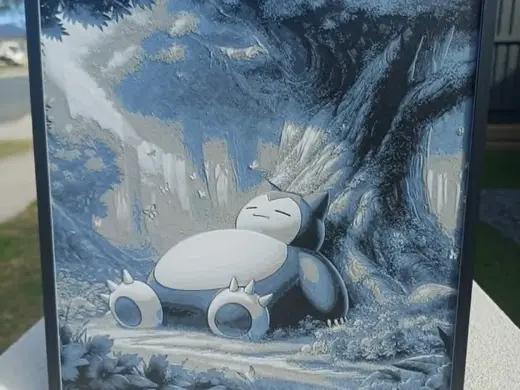 Snorlax Pokémon Hueforge 220x220mm