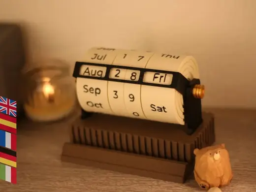 Rotary perpetual calendar - Moku System