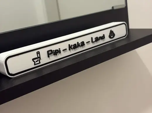 Toiletten-Schild