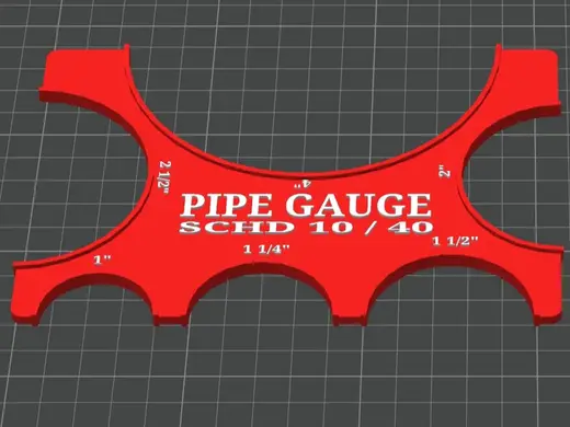 Pipe Gauge Schd 10-40