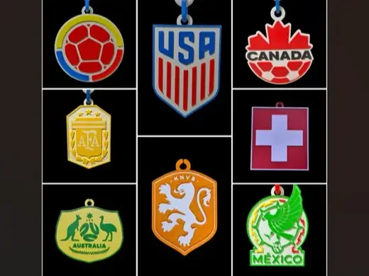 Ultimate Fan: World Cup Team Fan Pendants + Chains