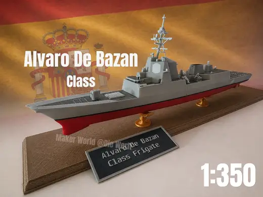Álvaro de Bazán Class Spanish Frigate 1:350
