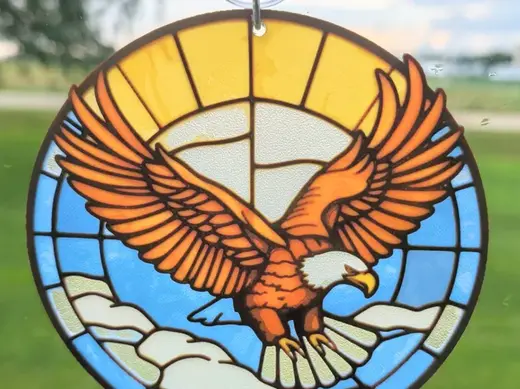 Bald Eagle Stained Glass - Hueforge