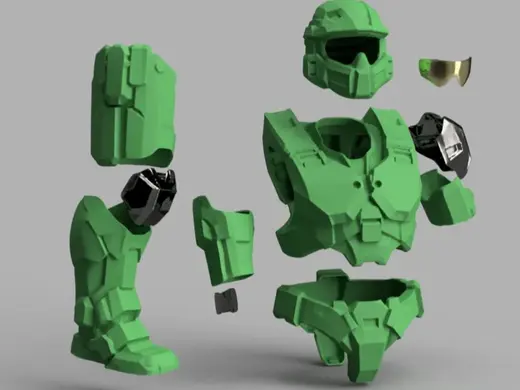 Halo MJOLNIR GEN3 Full Wearable Armor Suit Cosplay