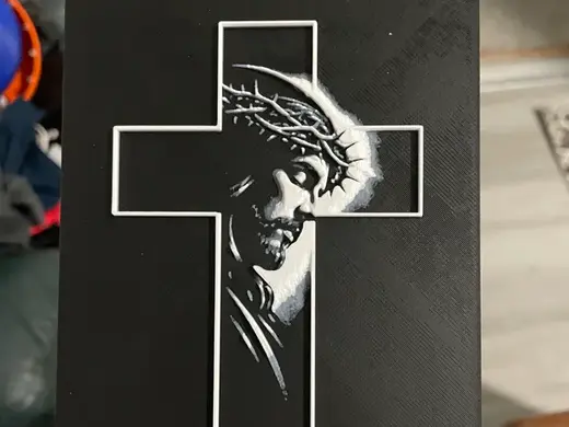 Jesus in a Cross Hueforge