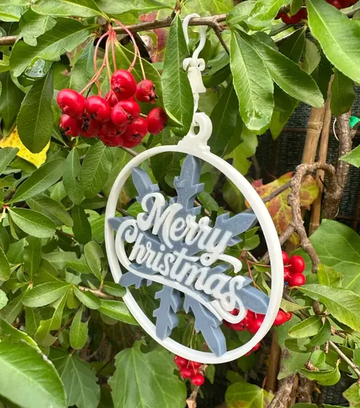 Addobbi albero di natale "Buon Natale"