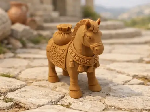 Koenigliches Goldpferd der Legenden