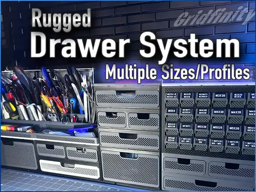 Rugged Drawer System - Gridfinity Organizer