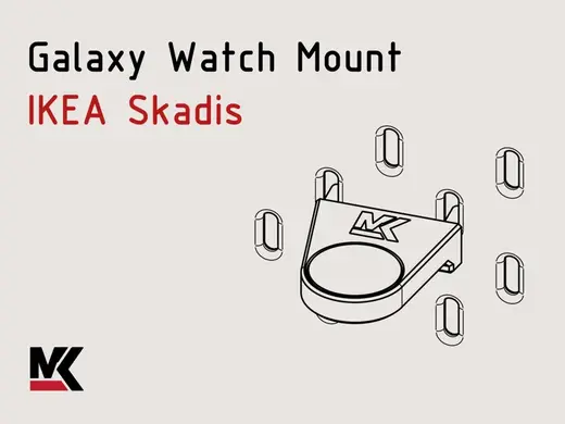 Galaxy Watch Charger Mount for IKEA Skadis